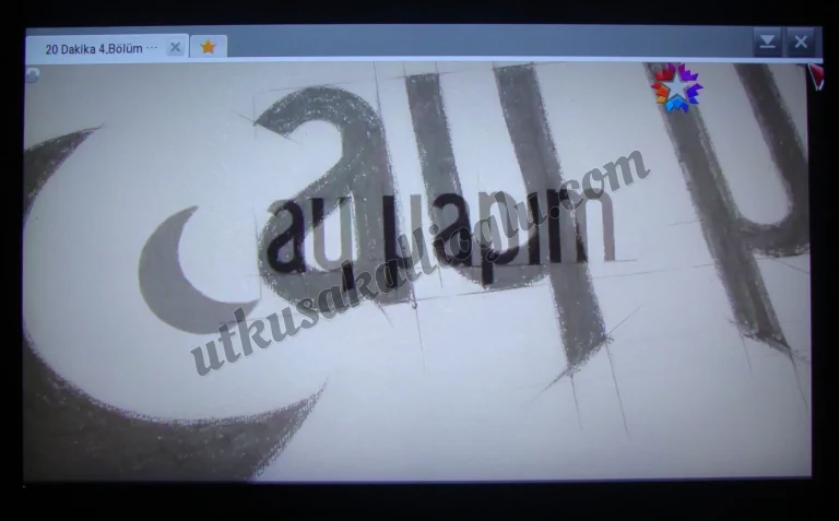 Web tarayıcısının içinde dizi izleme
